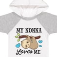 thumbnail image 4 of Inktastic My Nonna Loves Me with Sloth and Hearts Boys or Girls Baby Bodysuit, 4 of 5