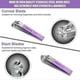 thumbnail image 3 of Professional 16-Piece Stainless Steel Manicure & Pedicure Set - Violet Nail Care Kit, 3 of 5