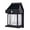Black, variant on EASTIN Solar Wall Lights Outdoor, Wireless Dusk to Dawn Porch Lights Fixture, Solar Wall Lantern, Waterproof Exterior Lighting with Clear Panel for Entryway Front Door(Black)