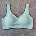 thumbnail image 5 of Gyexs Women's Comfortable Supportive Bras Seamless Underwear Full Coverage Wireless T-Shirt Bra Womens Bras, Green, Size XL, 5 of 5
