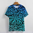 thumbnail image 3 of Animal Print Patterns Women's Short Sleeve T-Shirt Crew Neck Casual Summer Trendy Loose Fit Tops, 3 of 6