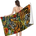 thumbnail image 2 of PHYHOO Beach Towel Oversized Microfiber Sand Free Beach Towel Quick Dry, Flowers Lightweight Pool Towels for Adults Travel Towel for Gym Yoga Camp Swim 30x60in, 2 of 8