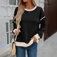 thumbnail image 6 of ABATAB Sweatshirts for Women Crewneck Long Sleeve Casual Pullover Shirts Tunic Lightweight Tops Fall Fashion Clothes, 6 of 7