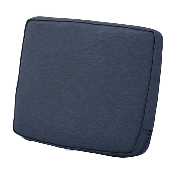 Cojín de Respaldo para Patio, Resistente al Agua, 25 x 22 x 4 Pulgadas, Color Azul índigo Jaspeado, Cojines de sofá para Exteriores