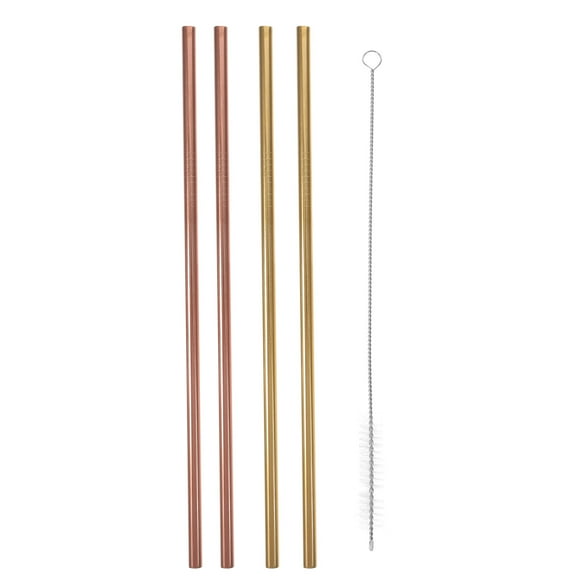 1 conjunto de pajitas reutilizables de metal pajitas de pajitas de acero inoxidable pajitas de pajitas pajitas