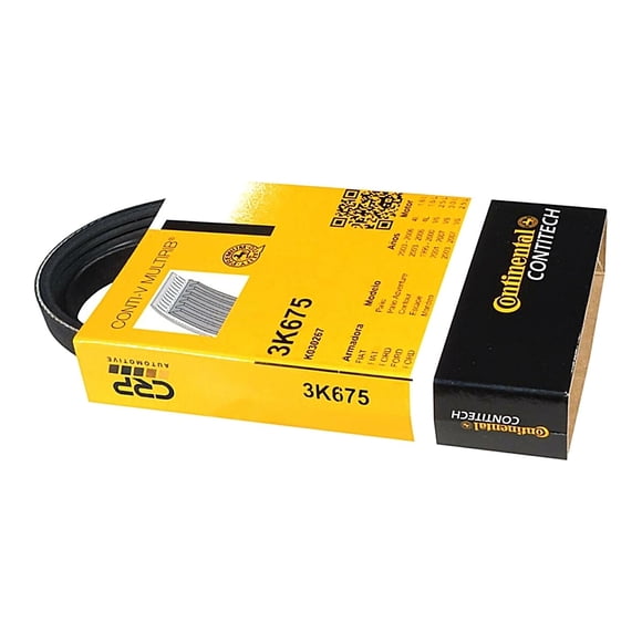 Banda Serpentina CONTITECH para Motor V6 3.0L Bomba de agua 675 mm