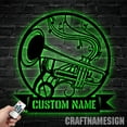 thumbnail image 3 of Craftnamesign Custom Trumpet Metal Wall Art LED Light, Custom Trumpet Name Sign, 3 of 5