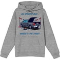 thumbnail image 4 of Go Sports! But Where's the Food? Adult Heather Gray Long Sleeve Hoodie-Medium, 4 of 6