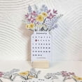 thumbnail image 5 of Calendario 2024, Calendario de escritorio con flores en flor 2024, Calendario de escritorio pequeño, Calendario de escritorio con flores en flor 2024 divertido y único, 5 of 5