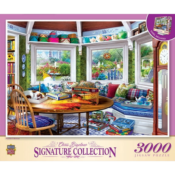 MasterPieces 3000 Piece Jigsaw Puzzle - Puzzler's Retreat - 32"x45"
