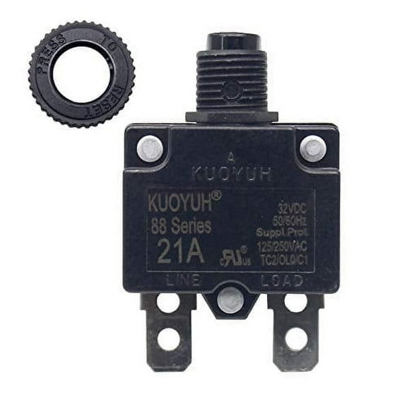 KUOYUH Circuit Breaker 88 series 125/250VAC 50/60Hz (1pc) (21A)
