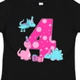 thumbnail image 4 of Inktastic Dinosaur Party-fourth Birthday Girls Toddler T-Shirt, 4 of 5