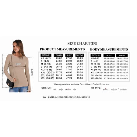 ANRABESS Long Sleeve Shirts for Women Ribbed Knit Slim Fit Basic Tops Crewneck Tees Spring Fall Casual Underscrubs Layer Clothes Brown Medium