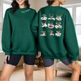 thumbnail image 5 of WXLWZYWL Women's Christmas Graphic Sweatshirt Fall Winter Crewneck Long Sleeve Holiday Pullover Loose Fit Warm Sweatshirts, 5 of 6