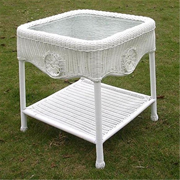 Wicker Side Table