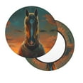 thumbnail image 2 of Gukieu Sunset Prairie Meditating Horse Print Round Chair Cover, Dust-proof and Non-slip Bar Chair Protective Cover, Suitable for Bars, Restaurants, Offices-12 inch, 2 of 7