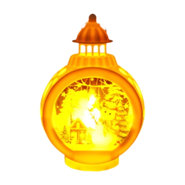 Lámpara de vela decorativa navideña para mesita de noche, lámpara de vela familiar para fiesta, lámpara de vela para Halloween, repisa de la casa,