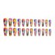thumbnail image 1 of Seitruly Uñas postizas de ataúd, estilo francés clásico, uñas a presión, cubierta completa, punta de uñas, pegatinas de manicura de viscosidad Arte de uñas Tipo 28 Seitruly CE012296-28B, 1 of 6