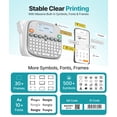 thumbnail image 3 of Rongta TM95 Label Maker Machine with Tape, QWERTY Keyboard and Bluetooth App Connectivity, White, 3 of 11