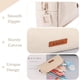 thumbnail image 4 of Estrela gran capacidad lápiz caso cremallera lienzo lápiz pluma bolsa papelería organizador, 4 of 5