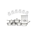 thumbnail image 1 of Batería de Cocina Allegra de Acero Inoxidable con Fondo Triple de 40 Piezas Plateado, 1 of 8