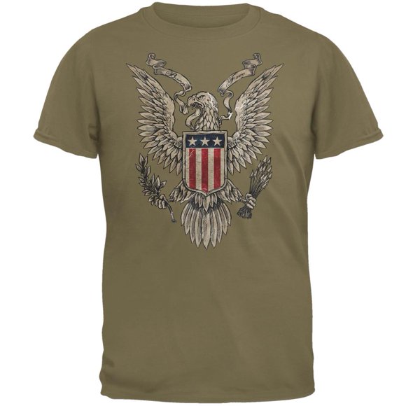 4th Of July Born Free American Eagle Mens T Shirt