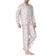 thumbnail image 2 of Balery Floral Pijama para Hombre de Dos Piezas con Manga Larga, Conjunto de Dormir y Descanso Suave con Bolsillos-Medium, 2 of 7