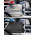thumbnail image 6 of KBH Center Console Cover for Ford F150 Accessories 2015-2020, F250 F350 F450 2017-2022, Expedition 2018-2024 Leather Armrest Cover Protector Pad, Black, 6 of 6