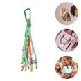 thumbnail image 3 of Unique Bargains 1 Pc Stylish Beaded Knotted Lanyard Handbag Charm Decorative Keychain Green Colorful, 3 of 5