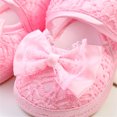 thumbnail image 4 of Otqutp Children Sneakers Spring Summer Children Toddler Shoes Girls Floor Sports Shoes Solid Color Bow Hook Loop Light Princess Shoes, 4 of 9