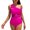 Red, variant on Women's Swimsuits One Piece Swimsuit Women Tummy Control Women's Shoulder Strap Swimwear Sporty Sexy And Stylish Bikini Swimsuit
