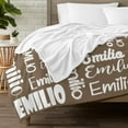 thumbnail image 3 of AISENIN Personalized Blankets for Kids Personalized Name Blanket Personalized Kids Adults Monogrammed Blankets and Throws Christmas Birthday Day Gift, 3 of 5