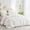 white, variant on 3PCS Bohemian high-endDiamond-shaped gridPlain pleated fabricBedding set(1 blanket + 2 pillowcases, excluding the pillow cores)