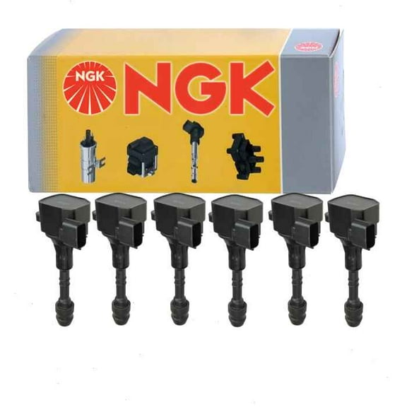 6 pc NGK Ignition Coils compatible with Nissan Altima 3.5L V6 2002-2006