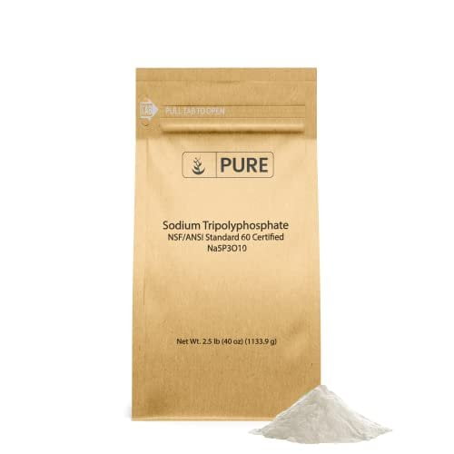 Pure Original Ingredients Sodium Tripolyphosphate 2.5 lb Powerful Cleaning Agent, Water Softener, Laundry Additive