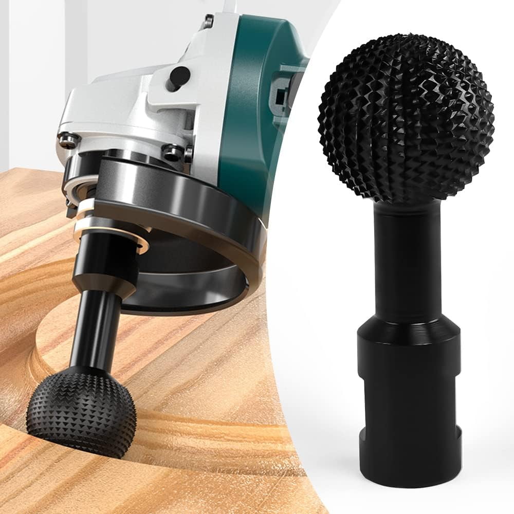 Varku Sphere Rotary Burr With 5/8-11 Threads For 4 1/2 And 5 Inch Angle Grinder