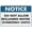 Warning Sign 2, variant on Receiving Hours Sign Signs Outdoor, Uv Printed Aluminum 8"x12" In, Weatherproof And Security Signs For Home Or Business
