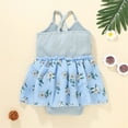 thumbnail image 3 of EnJoCho Girl 6 Pant Baby Girls Sleeveless Floral Printed Suspenders Romper Bodysuit Clothes Little Girl Cute Trendy Clothing Set 9-12 Months, 3 of 7