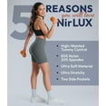 thumbnail image 4 of Nirlux Womens Biker Shorts With Pockets-Yoga Shorts For Women Regular & Plus Size For Gym & Yoga Size 6, 6" Inseam, Grey Sage, 4 of 6