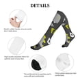 thumbnail image 5 of Lsque Cute Dinosaur Pattern Sport Compression Socks for Men & Women 15-20 mmHg Knee High Nurse Pregnant Running Medical and Travel Athletic, 5 of 6