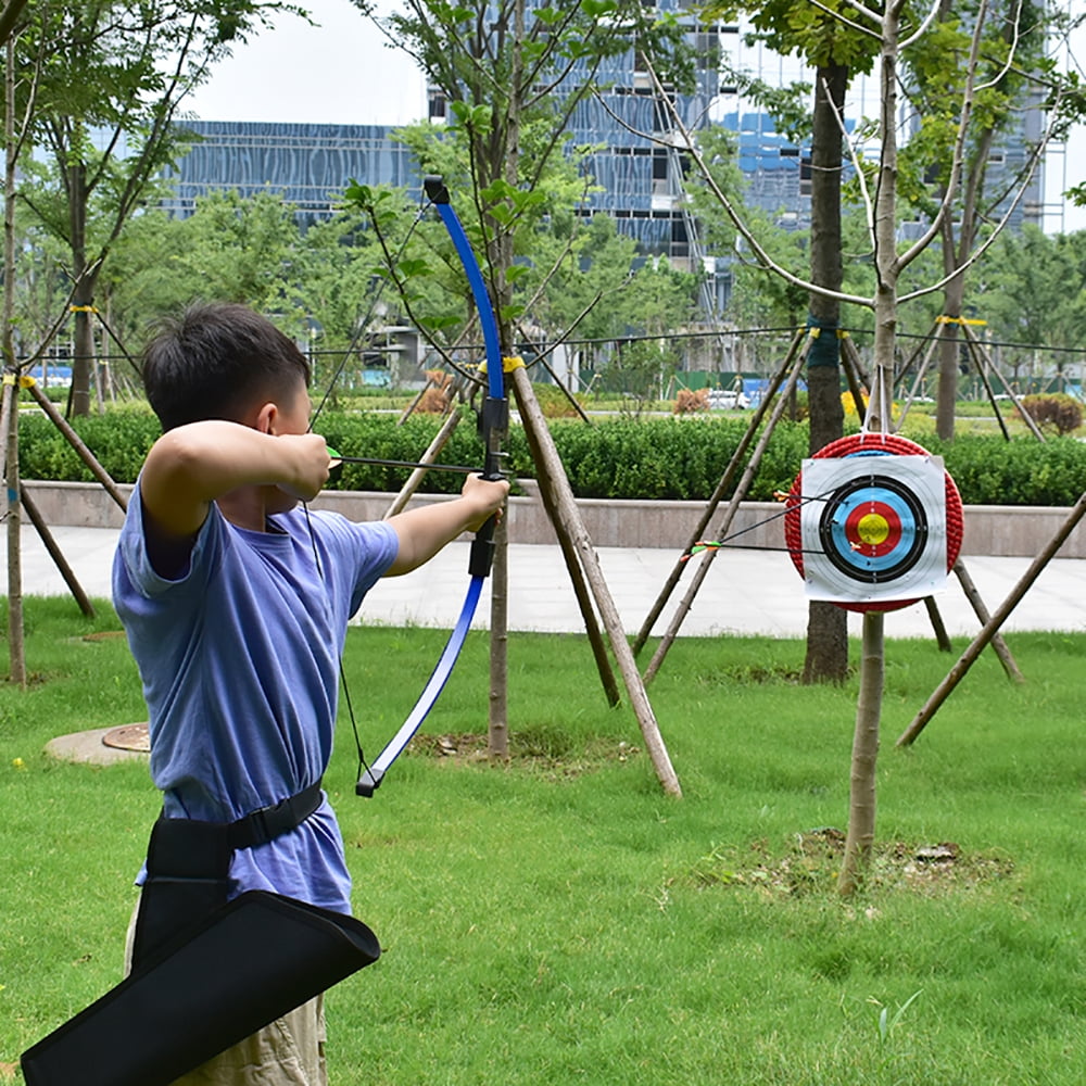 Runzkzy Youth's Direct Pull Training Bow and Arrow Outdoor Archery Competition Equipment Competitive Sports Bow and Arrow