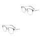 thumbnail image 1 of Sonducket Blue Light Blocking Glasses Clear Lens Metal Frame for Sleep Better Plata 2piezas, 1 of 1