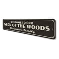 thumbnail image 4 of Welcome to Our Neck of the Woods Novelty Decor, Metal Wall Sign - 4x18 Inches, 4 of 4