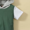 thumbnail image 3 of Esaierr Baby Toddler Summer Clothes Outfits for Boys Girls,Infant Boys Hooded Short Sleeve Hooded Sweatsuit Top+Shorts Pants Infant 2 Piece Outfits for 3M-3Years, 3 of 7