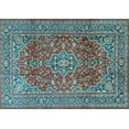 thumbnail image 1 of Ahgly Company Indoor Rectangle Persian Light Blue Traditional Area Rugs, 5' x 7', 1 of 4