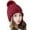 Red, variant on Aoochasliy Hats and Gloves Clothes Trendy Keep Warm Winter Foldable Solid Women Knit Ladies Thick Hat