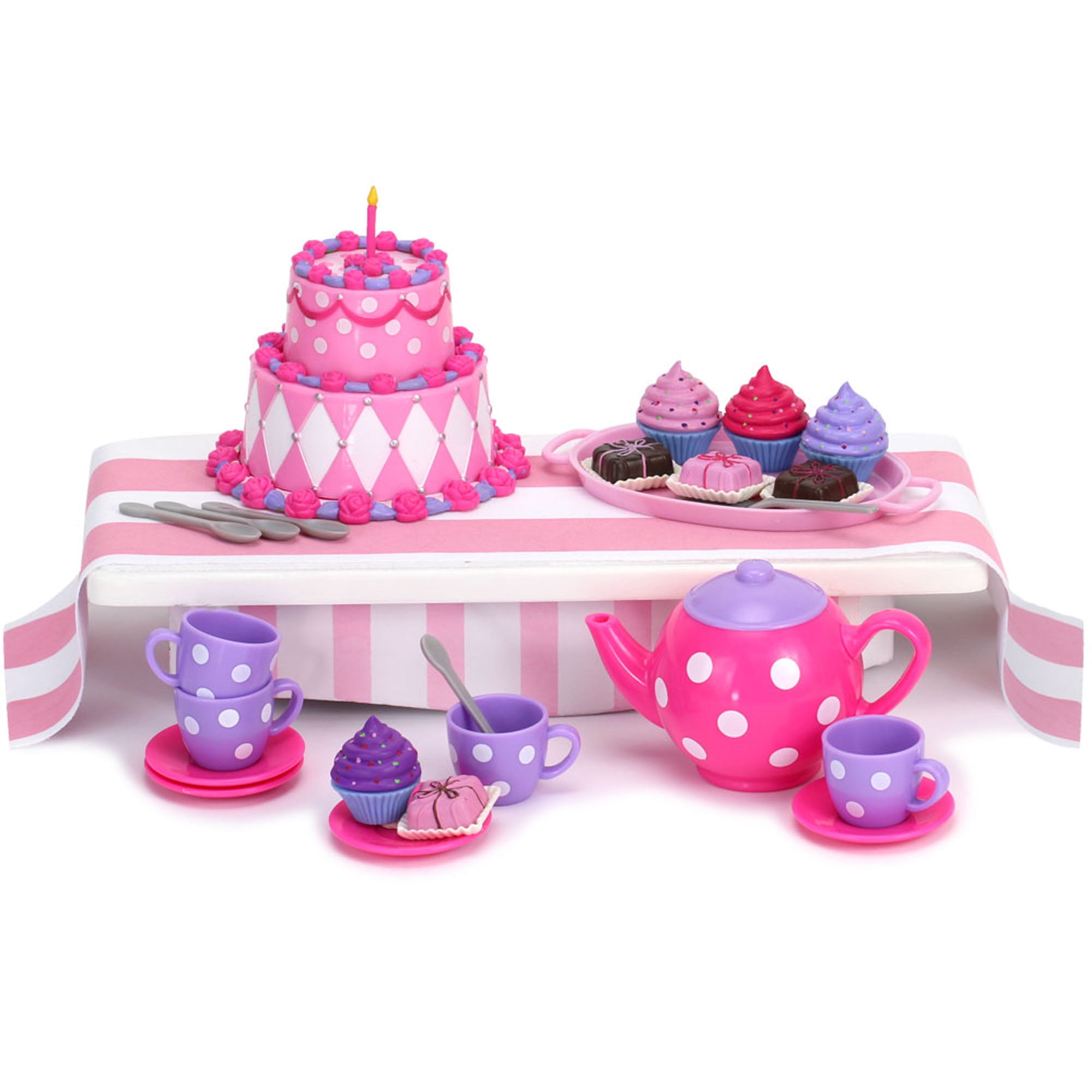 18 inch doll tea deals set
