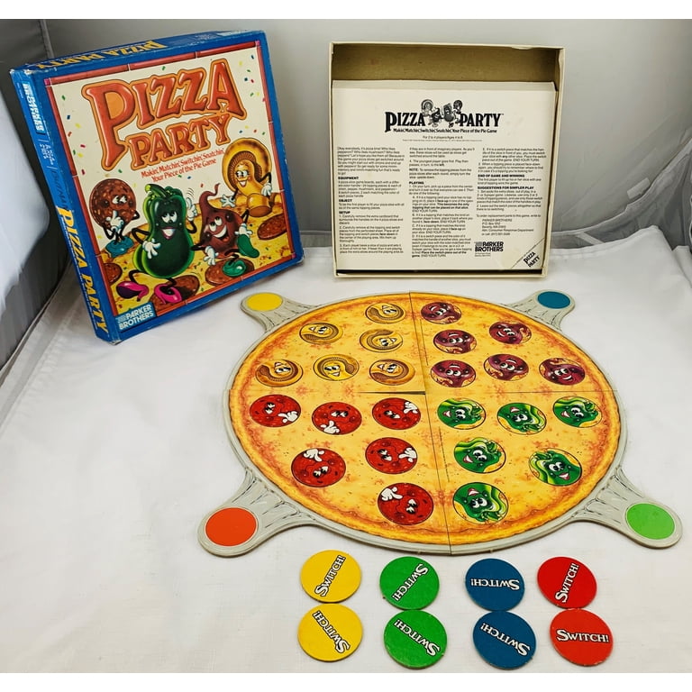 Open Box Pizza Party Game - 1987 - Parker Brothers - Great
