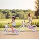 thumbnail image 3 of Costway Bicicleta infantil ajustable con rueda de entrenamiento para niños de 4 a 7 años, color morado, 3 of 3