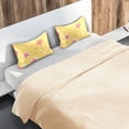 thumbnail image 5 of Yayeee Pillowcase Standard Size Set of 2 Satin Wrinkle Resistant Pillow Case, Yellow Stars, 5 of 7